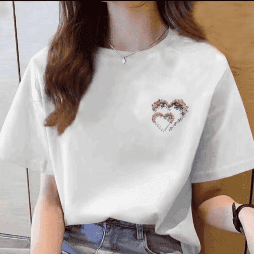 【100%纯棉】夏季上新女款女士时尚百搭潮流短袖t恤圆领显瘦半袖