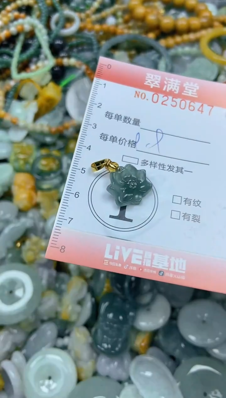 未镶嵌挂件翡翠闪购0250647