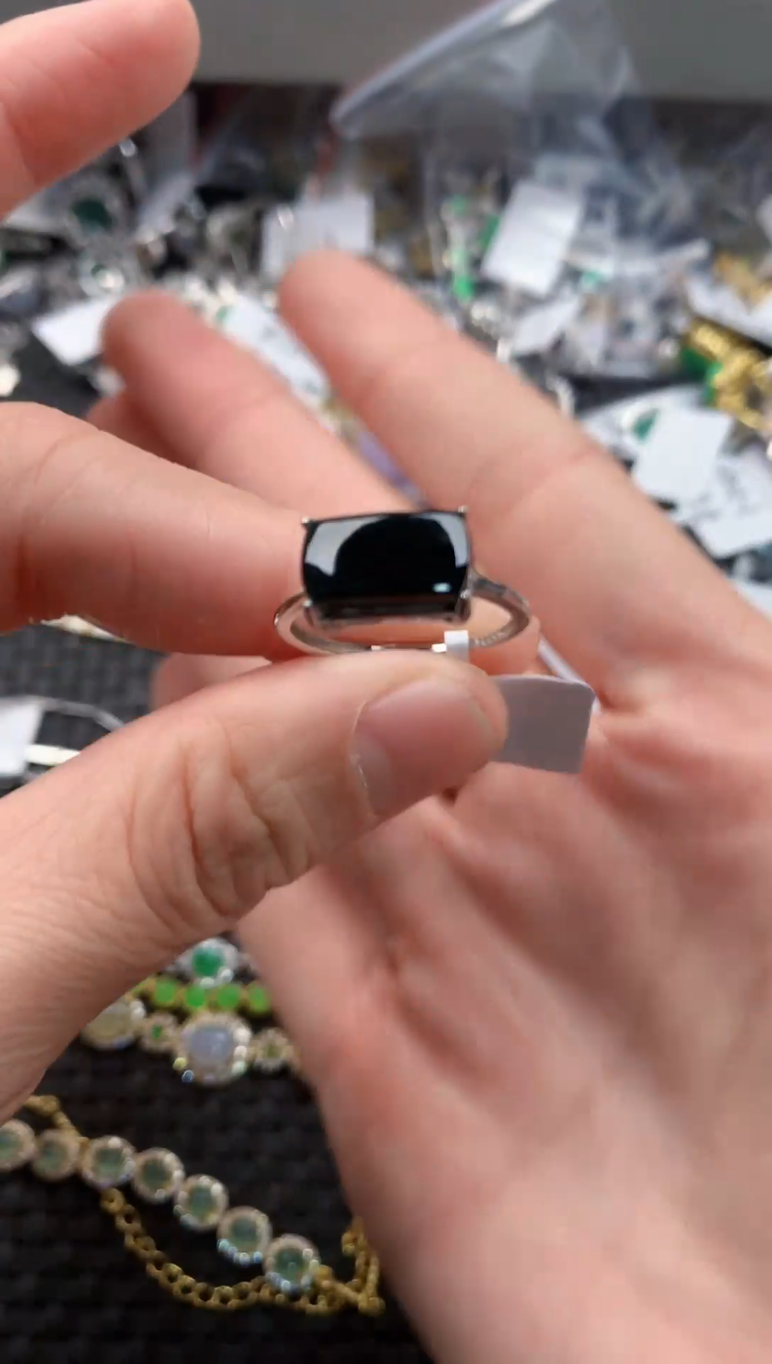 银S925镶嵌戒指翡翠111   3