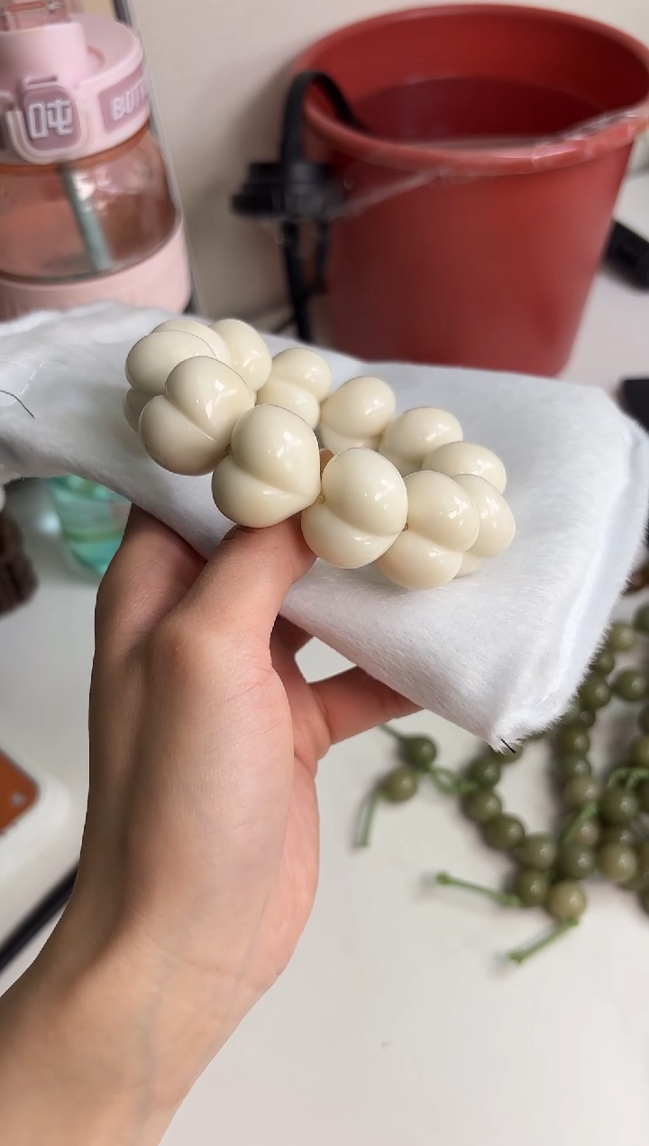 手串菩提根/象牙果象牙果爱心屁桃20*24mm手串瑕疵不补