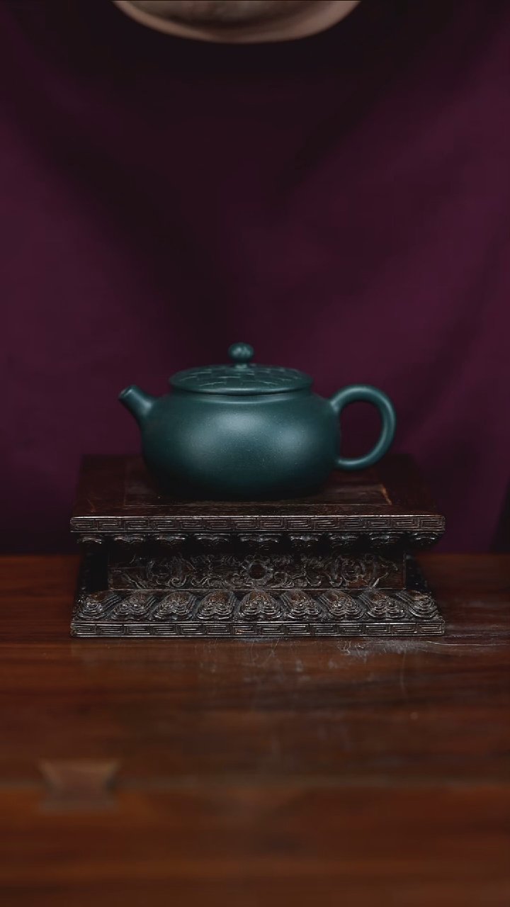 茶壶紫砂蒲心 民国绿泥