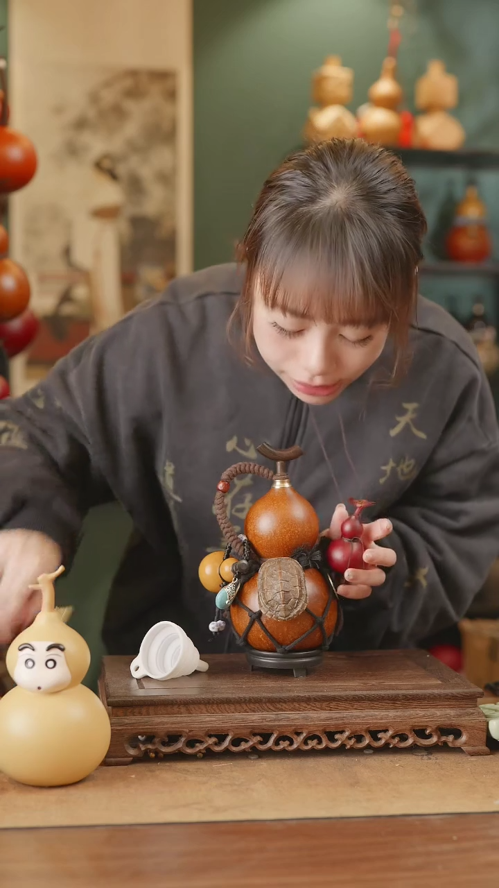 【闪购商品】35号精品天然大漆工艺防渗内胆酒葫芦~