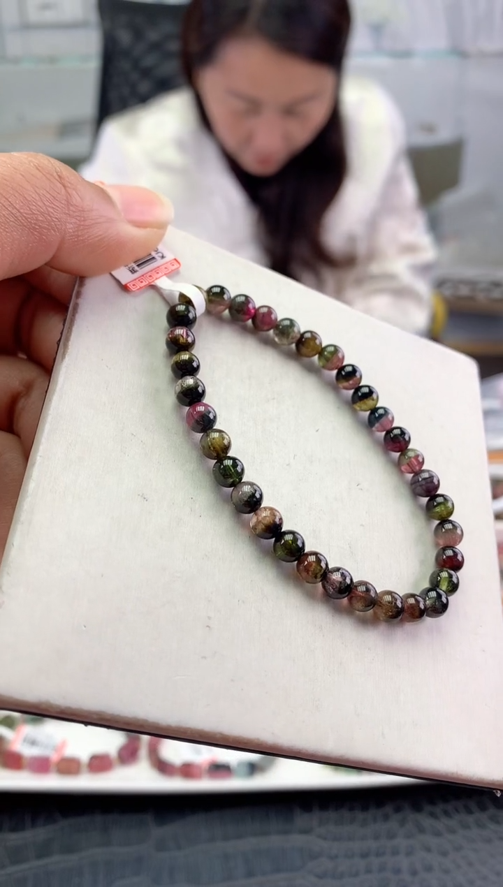 未镶嵌手串碧玺多样性发一条