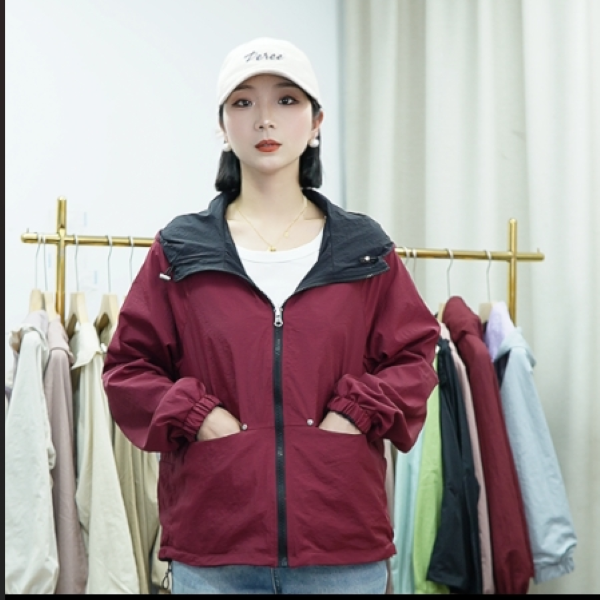 （双面穿 防晒服）2025夏季新款双面穿连帽防晒衣时尚休闲百搭女士