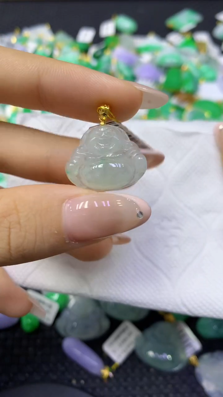 颈饰未镶嵌翡翠天然缅甸翡翠A货