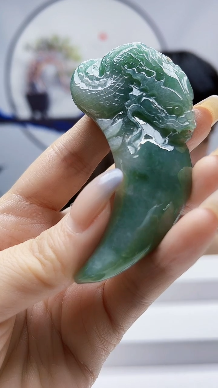 未镶嵌定制翡翠毛货挂件40