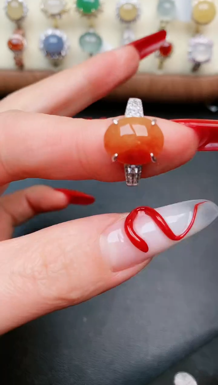 【闪购商品】翡翠戒指银S925镶嵌....