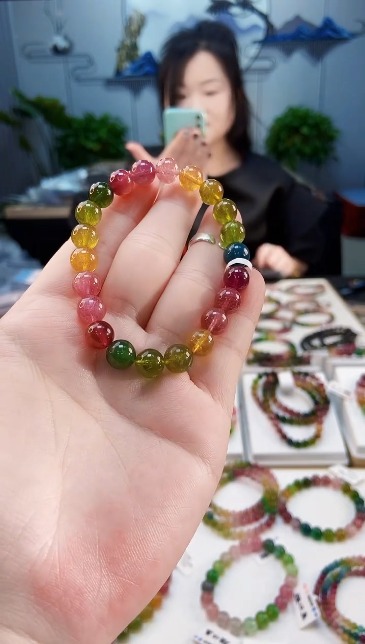 【闪购商品】碧玺手链未镶嵌G2365单圈颜色微差发1