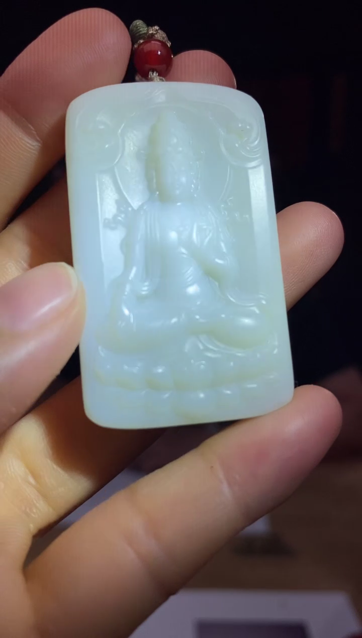 和田玉未镶嵌颈饰d696