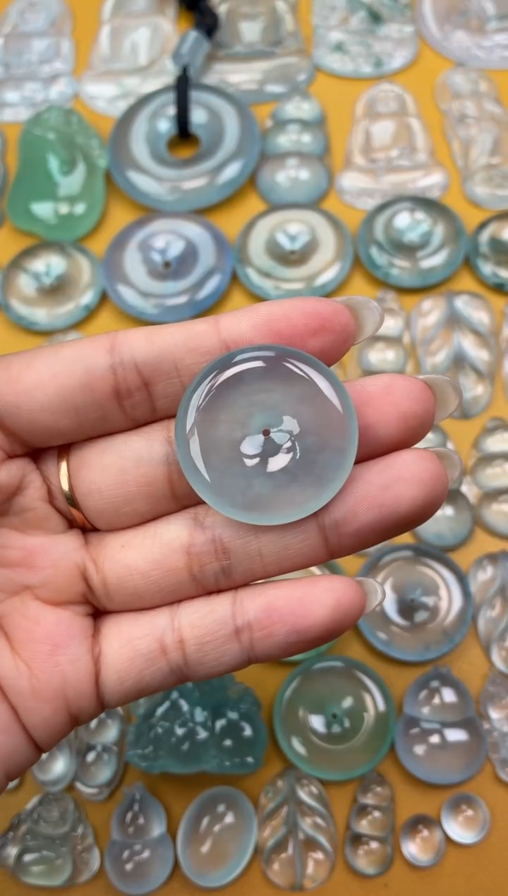 吊坠(不含链)未镶嵌翡翠15 平安扣 30.5 6.2