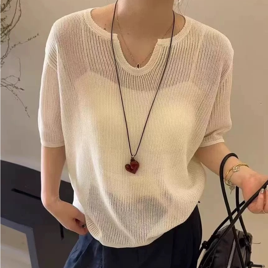 705#新款短袖针织衫显瘦时尚百搭88