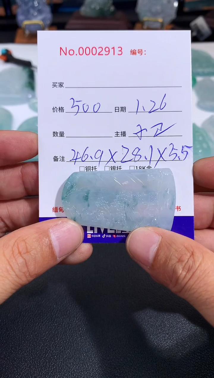 【闪购商品】翡翠颈饰未镶嵌山水