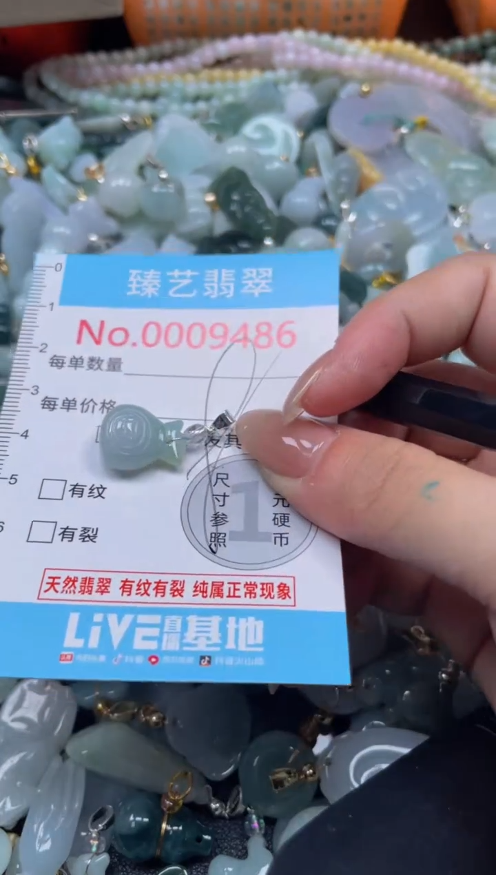 颈饰未镶嵌翡翠9486