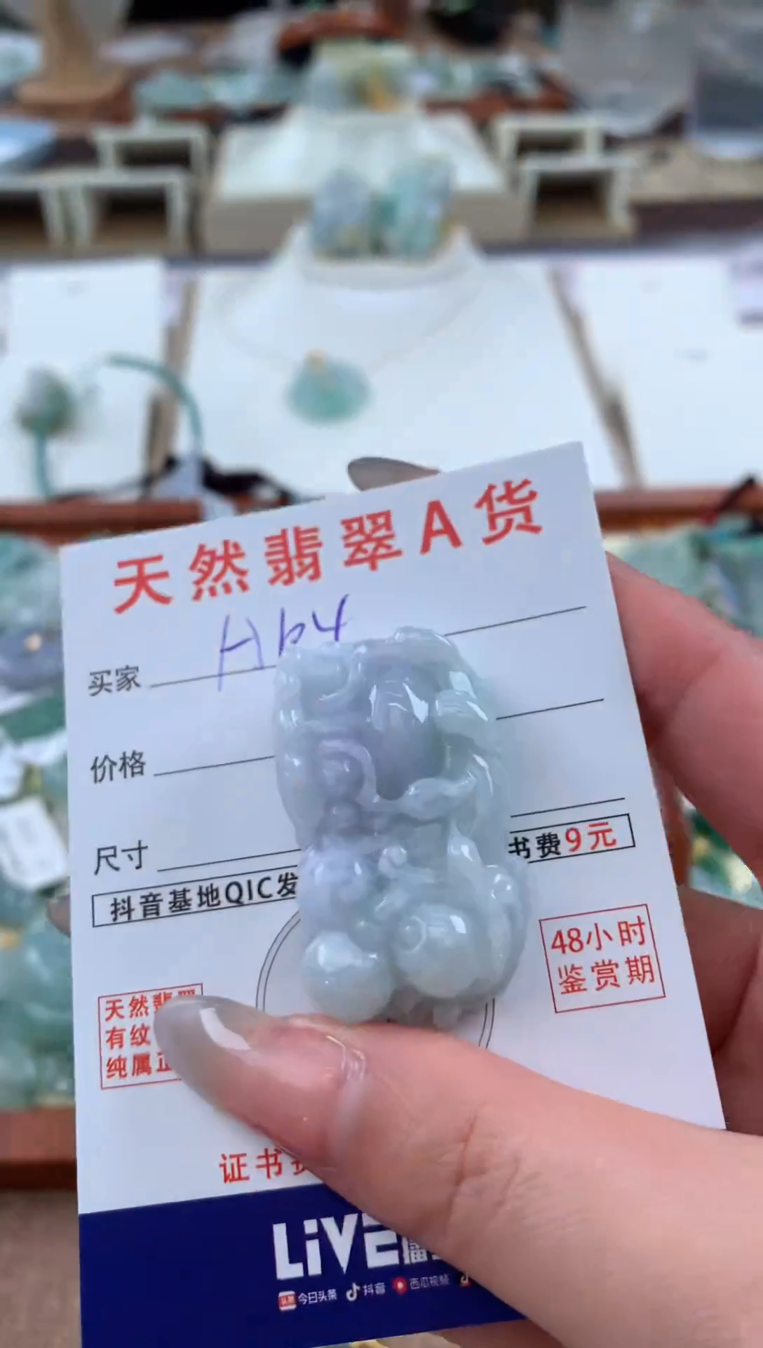 【闪购商品】翡翠颈饰未镶嵌天然A货翡翠挂件 