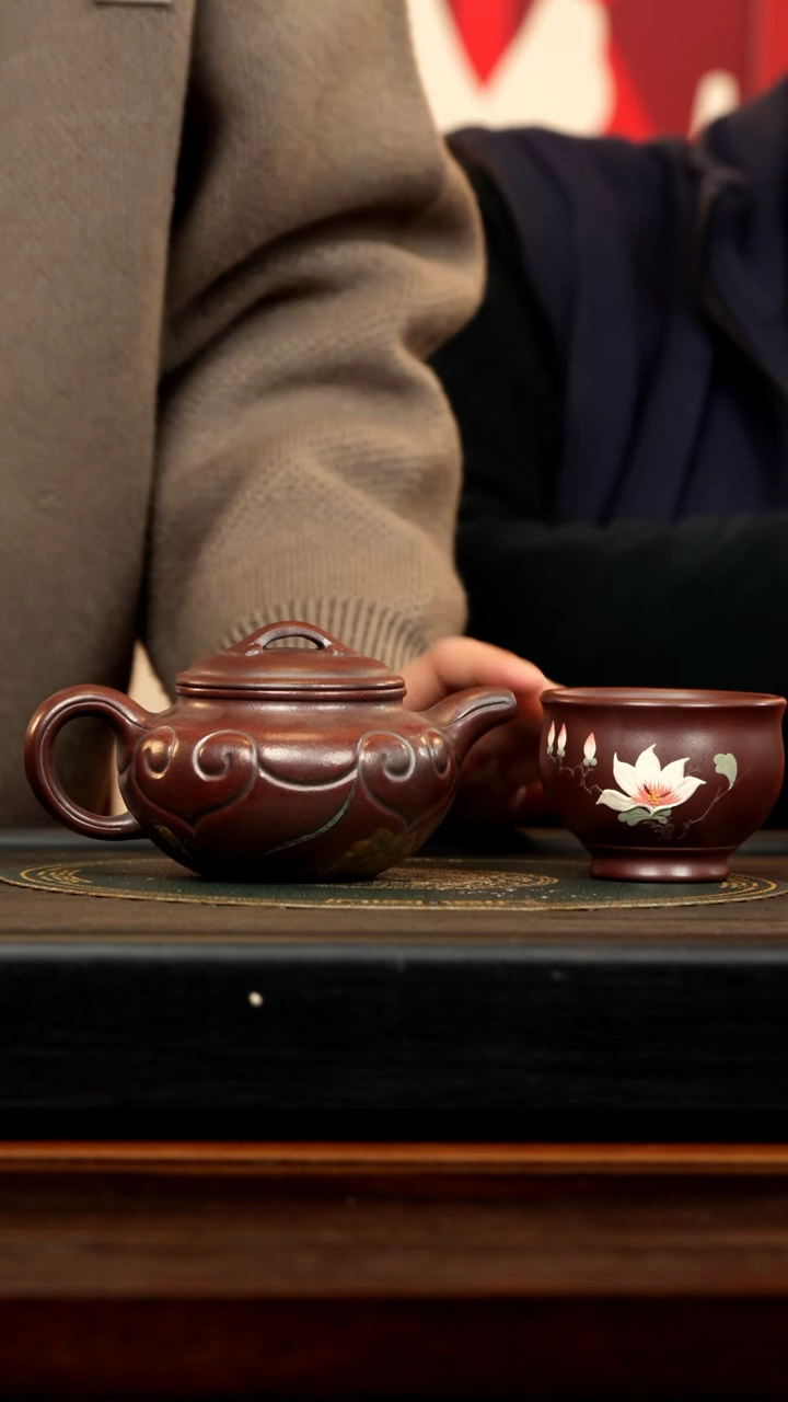 【闪购商品】紫砂茶壶SSH 大彬金砂 仿古如意 300cc