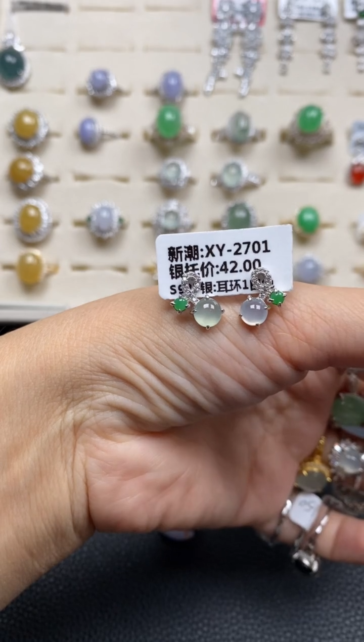 【闪购商品】翡翠戒指银S925镶嵌11111