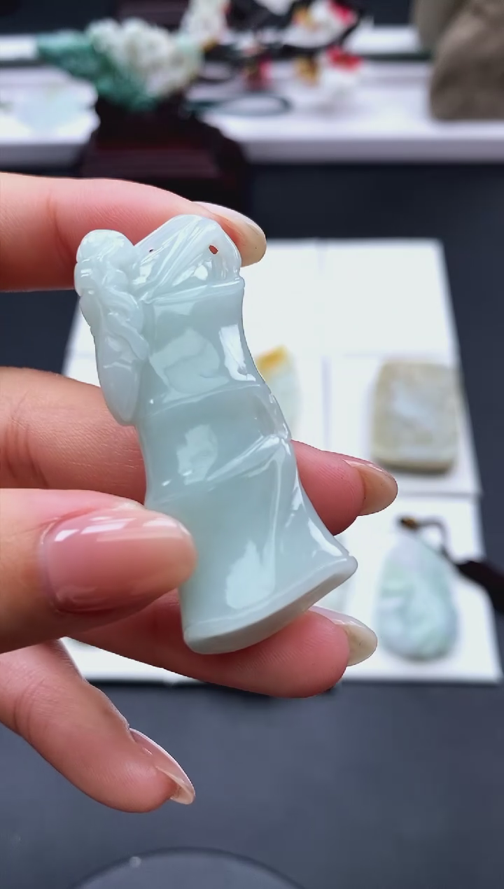 【闪购商品】翡翠颈饰未镶嵌天然缅甸A货翡翠