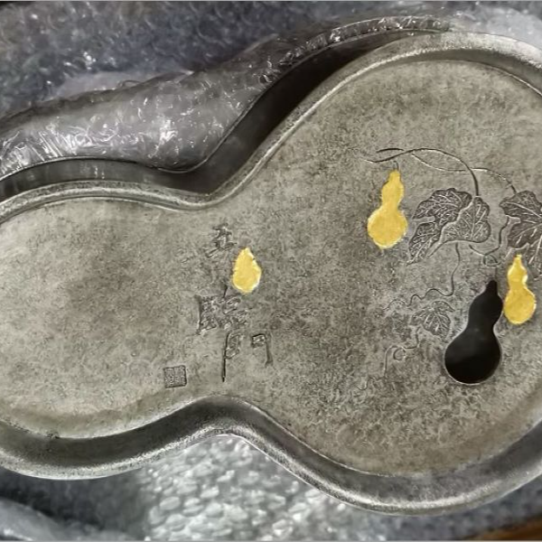 茶壶大魔王 锡器 临门金葫芦形壶承WCXPJ033