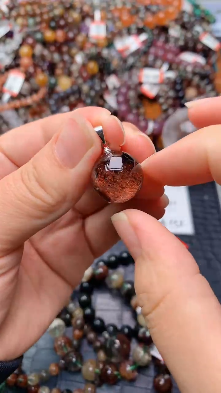 【闪购商品】水晶吊坠(赠链)合金天然123