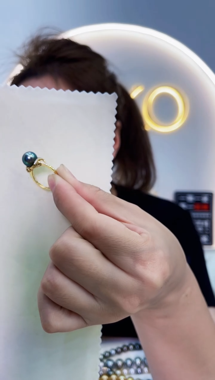 【闪购商品】海水珍珠戒指银S925镶嵌戒指