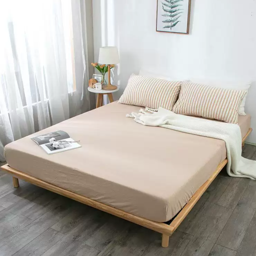 *床笠*纯色天竺棉彩棉全棉百分百棉舒适柔软