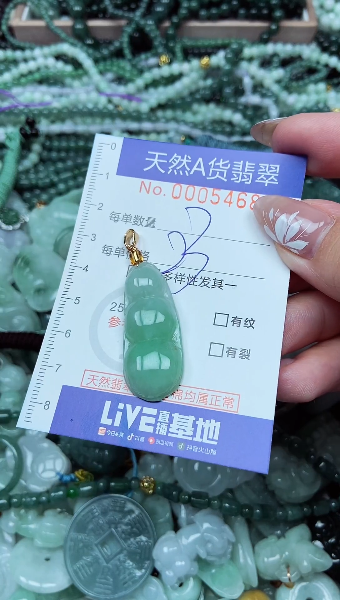 颈饰未镶嵌翡翠天然A货 支持复检