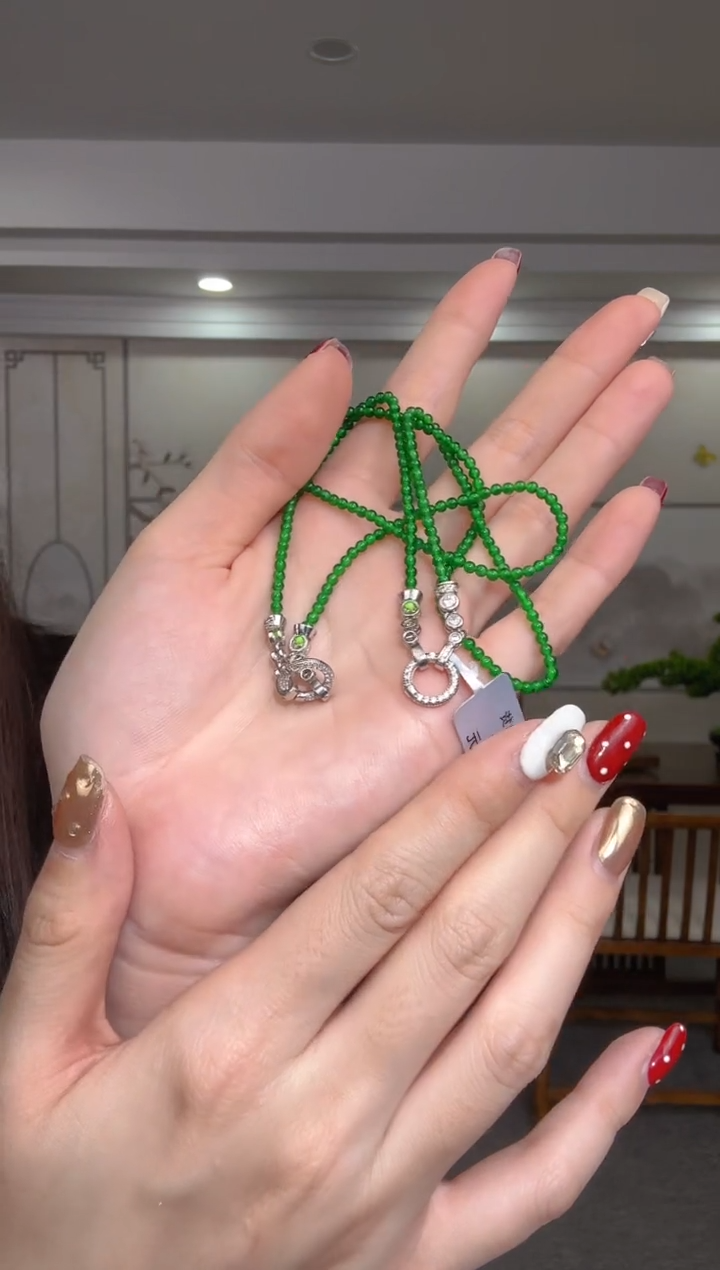 【闪购商品】翡翠项圈未镶嵌小米珠多样性只发一件