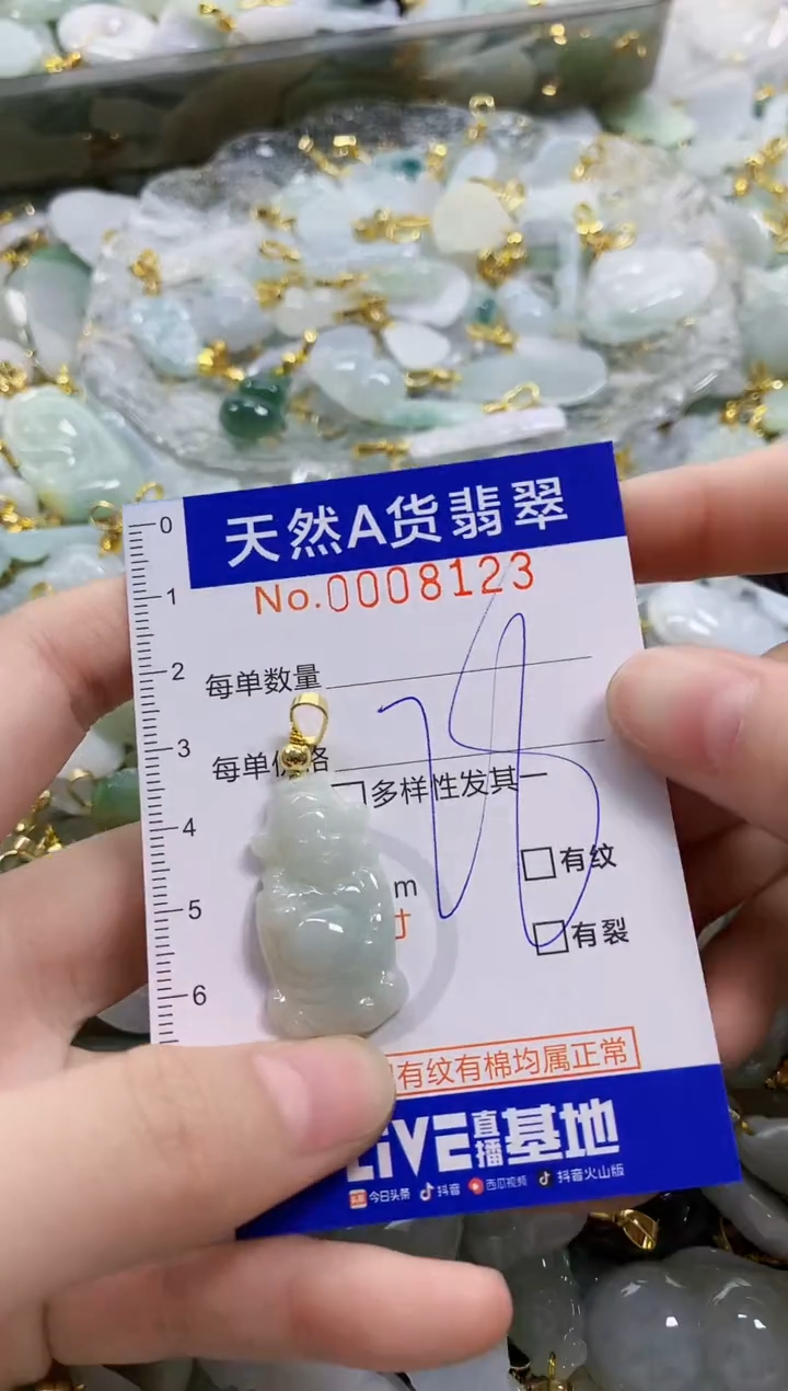颈饰未镶嵌翡翠天然A货翡翠