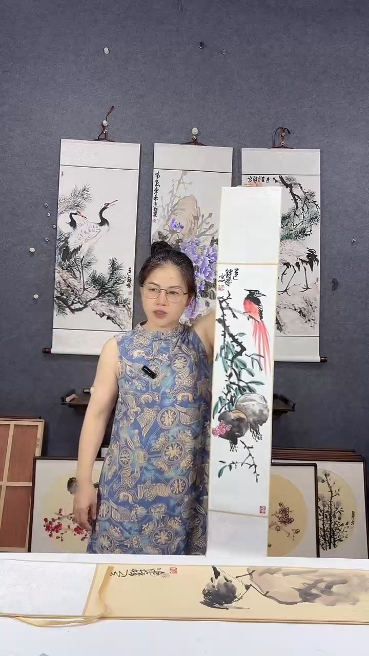 国画110*17吴铁成作品