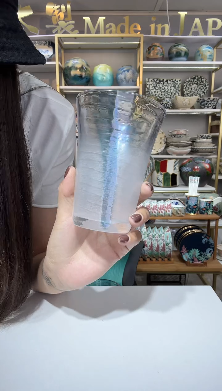 陶瓷340ml水杯-淡蓝一只