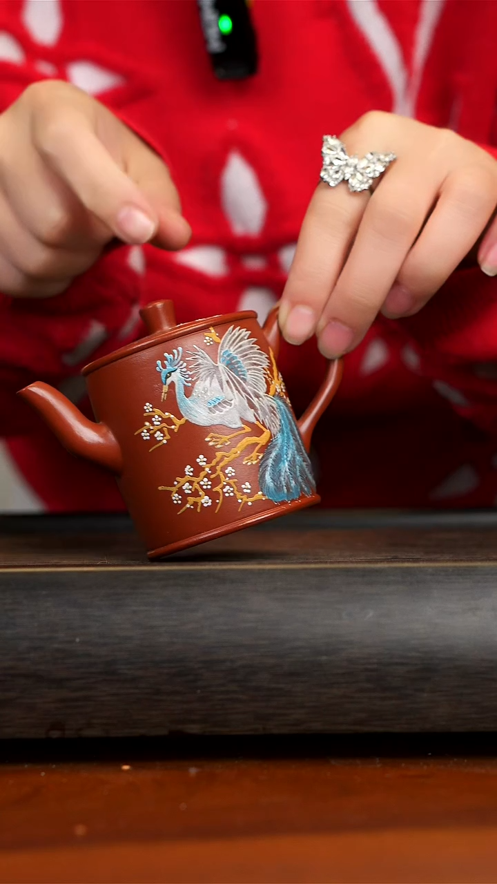 【闪购商品】紫砂茶壶大红袍高汲直 冰凤