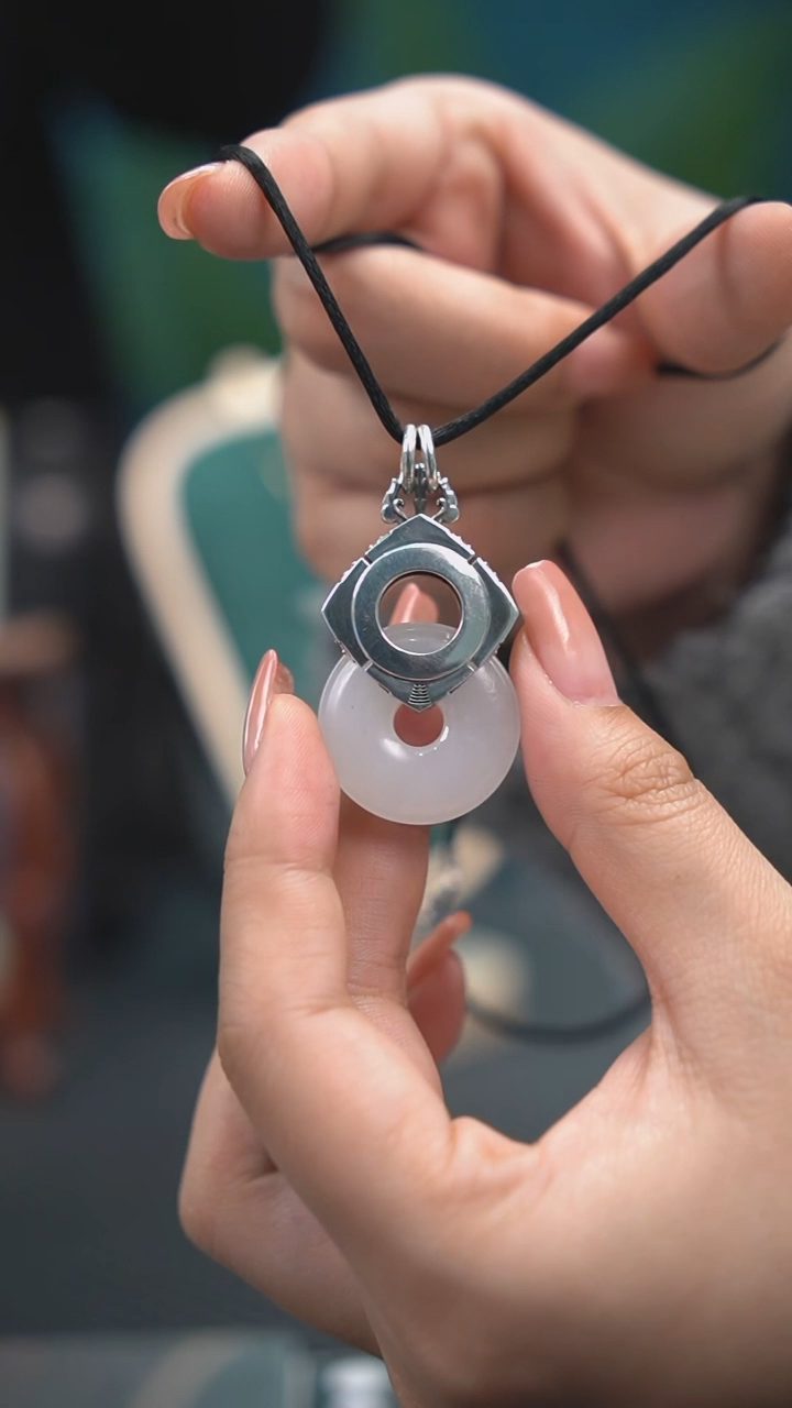 【闪购商品】和田玉吊坠(不含链)银S925镶嵌吊坠