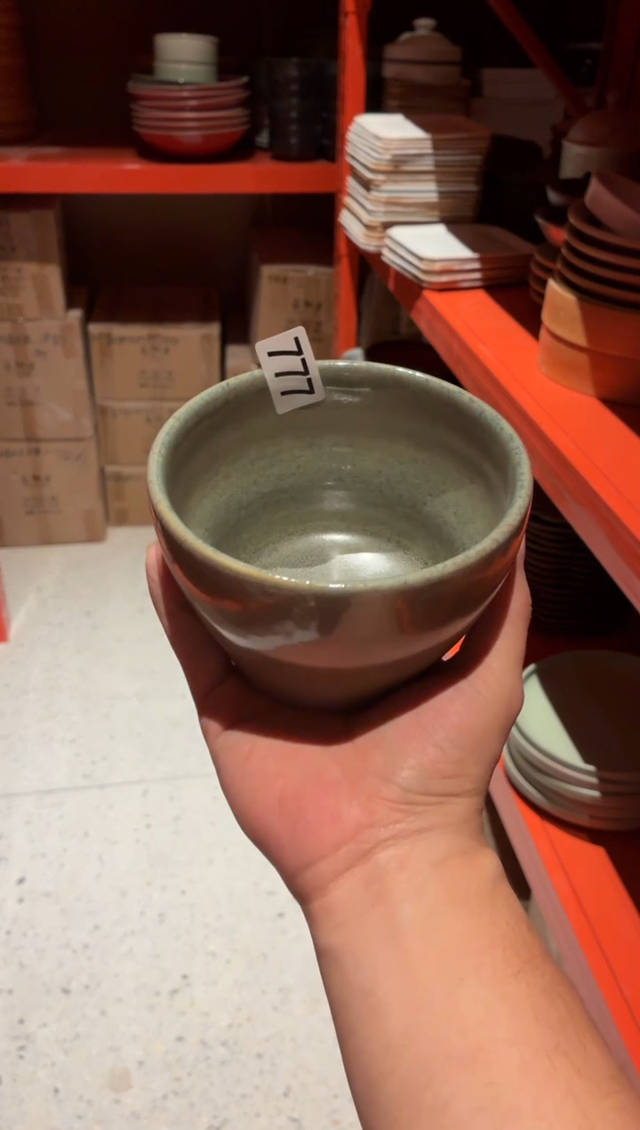 瓷片2*?777绿色小钵碗1个