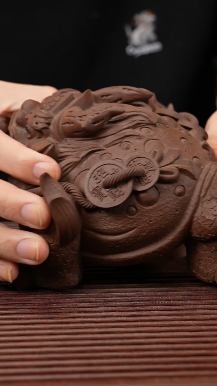 【闪购商品】紫砂茶宠精工蟾王