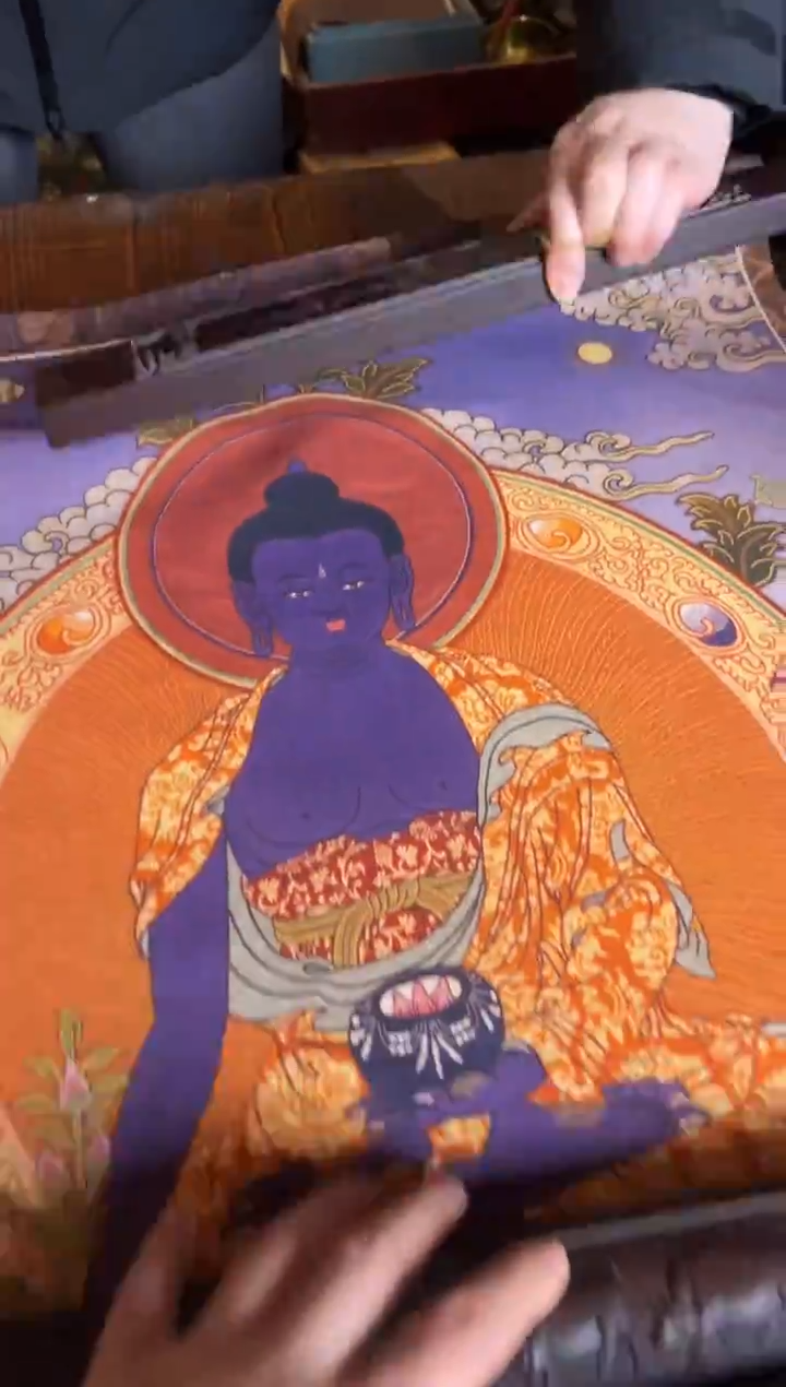 卷轴画手绘唐卡158