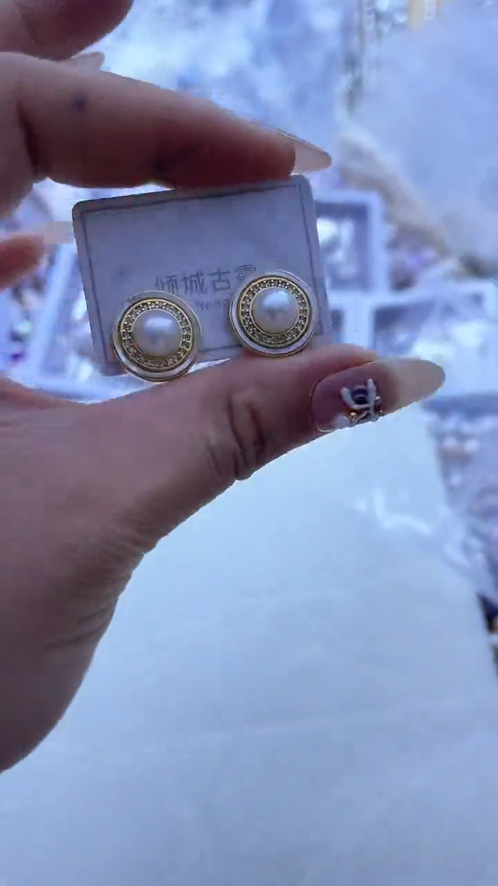 【闪购商品】淡水珍珠耳饰银S925镶嵌151