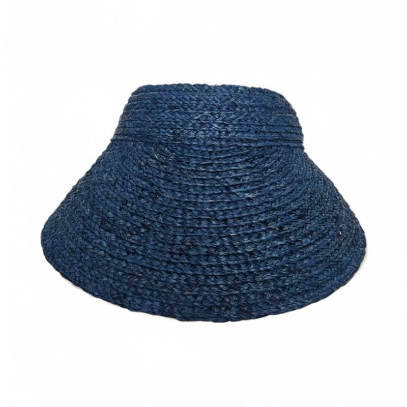 纯手工拉菲草遮阳空顶帽子时尚可折叠休闲