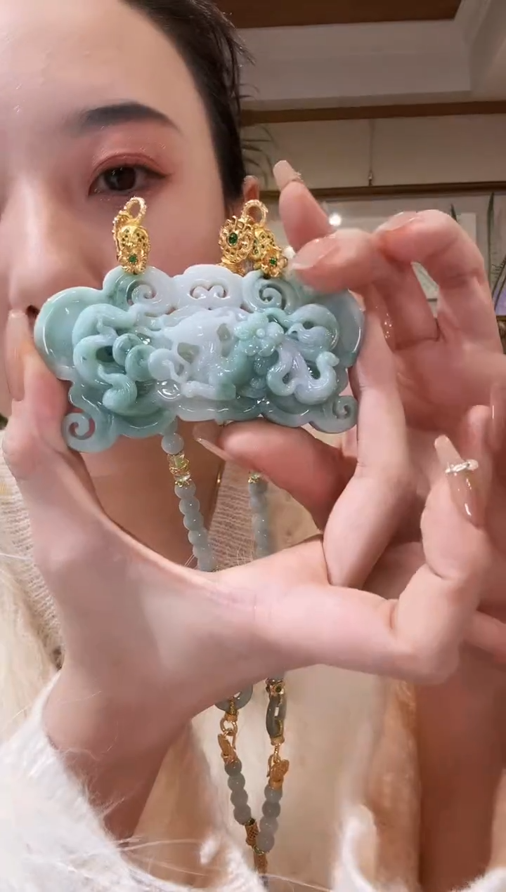 【闪购商品】翡翠颈饰未镶嵌国风