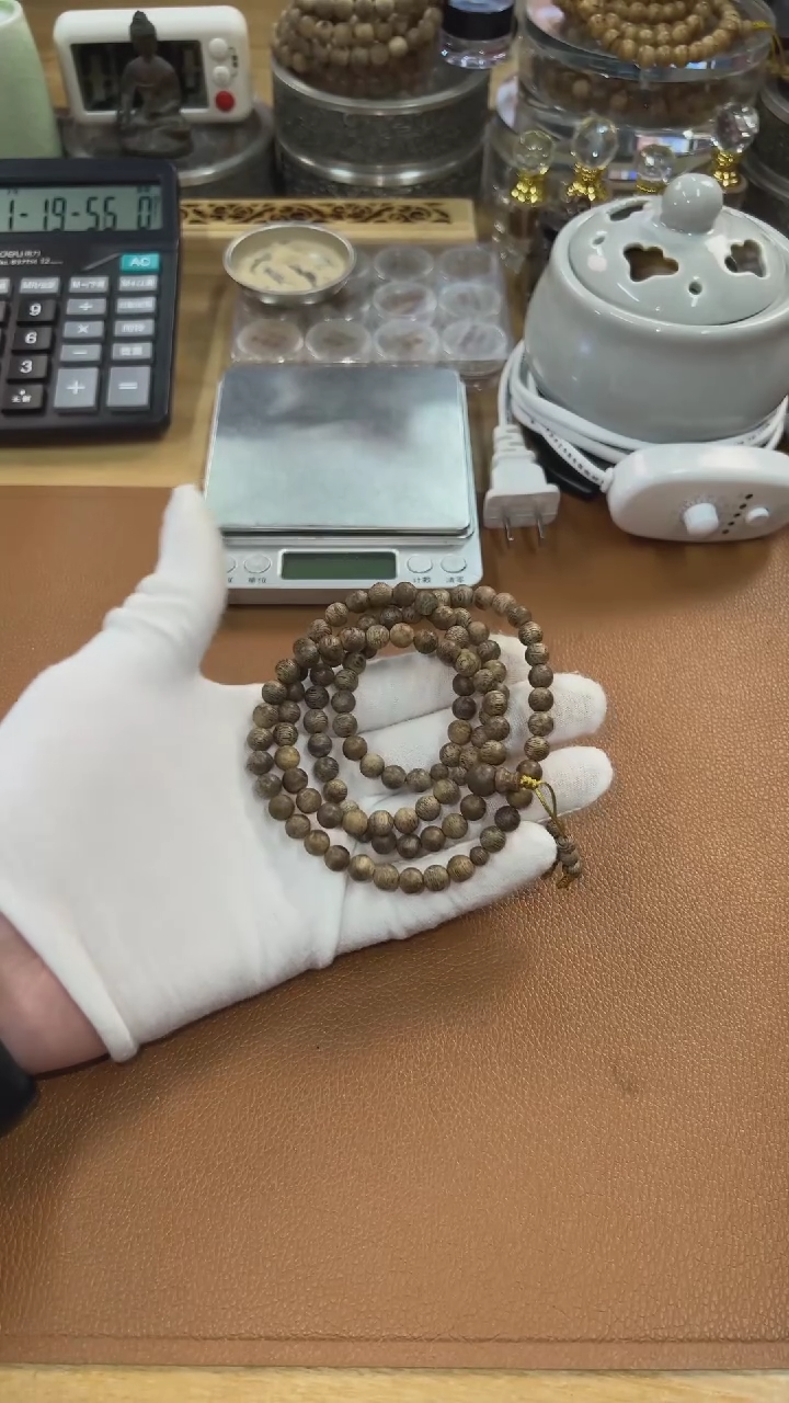 【闪购商品】沉香手串文莱7mm念珠04013405