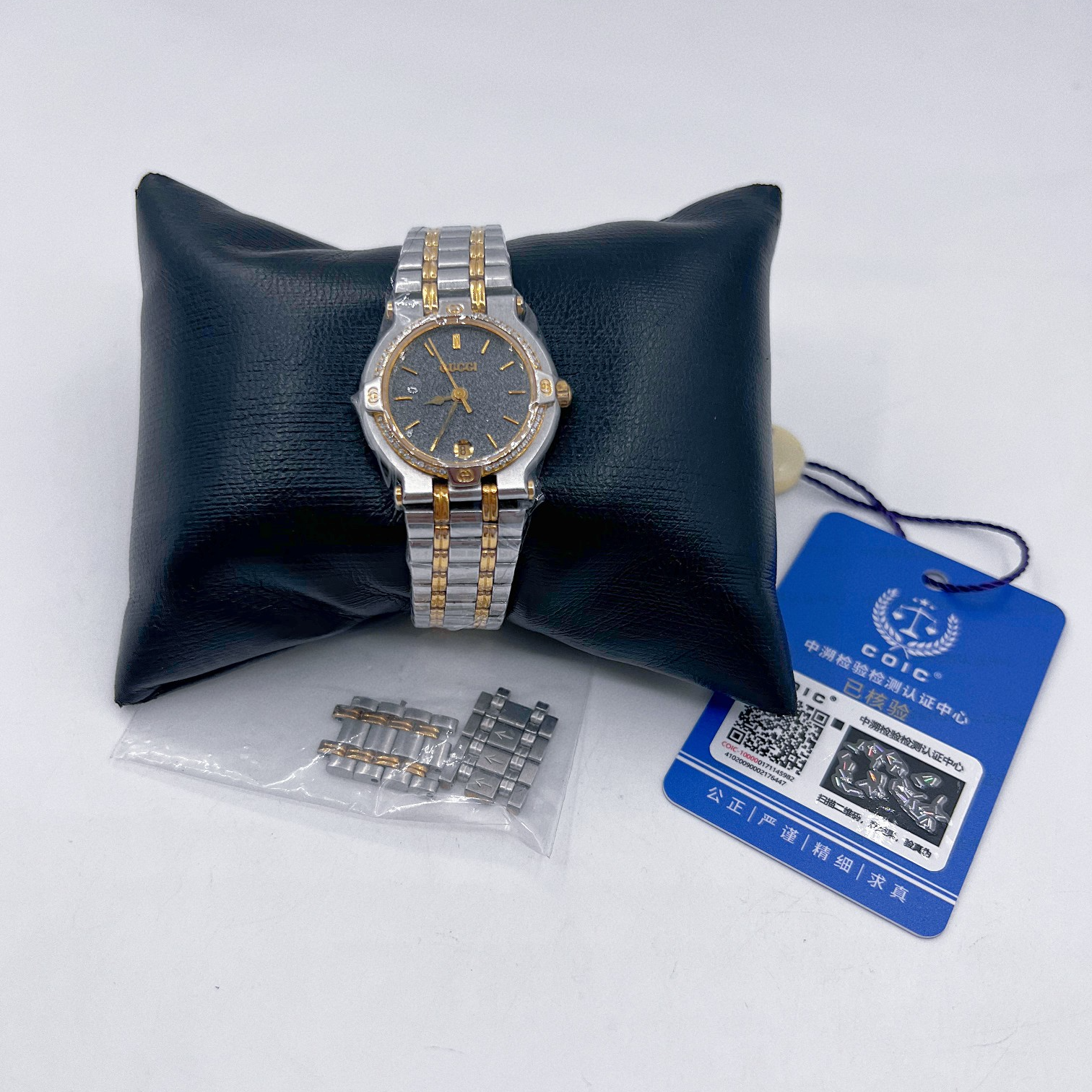 95新 GUCCI/古驰 98新 指针式石英表 女表 尺寸约27mm 已过检