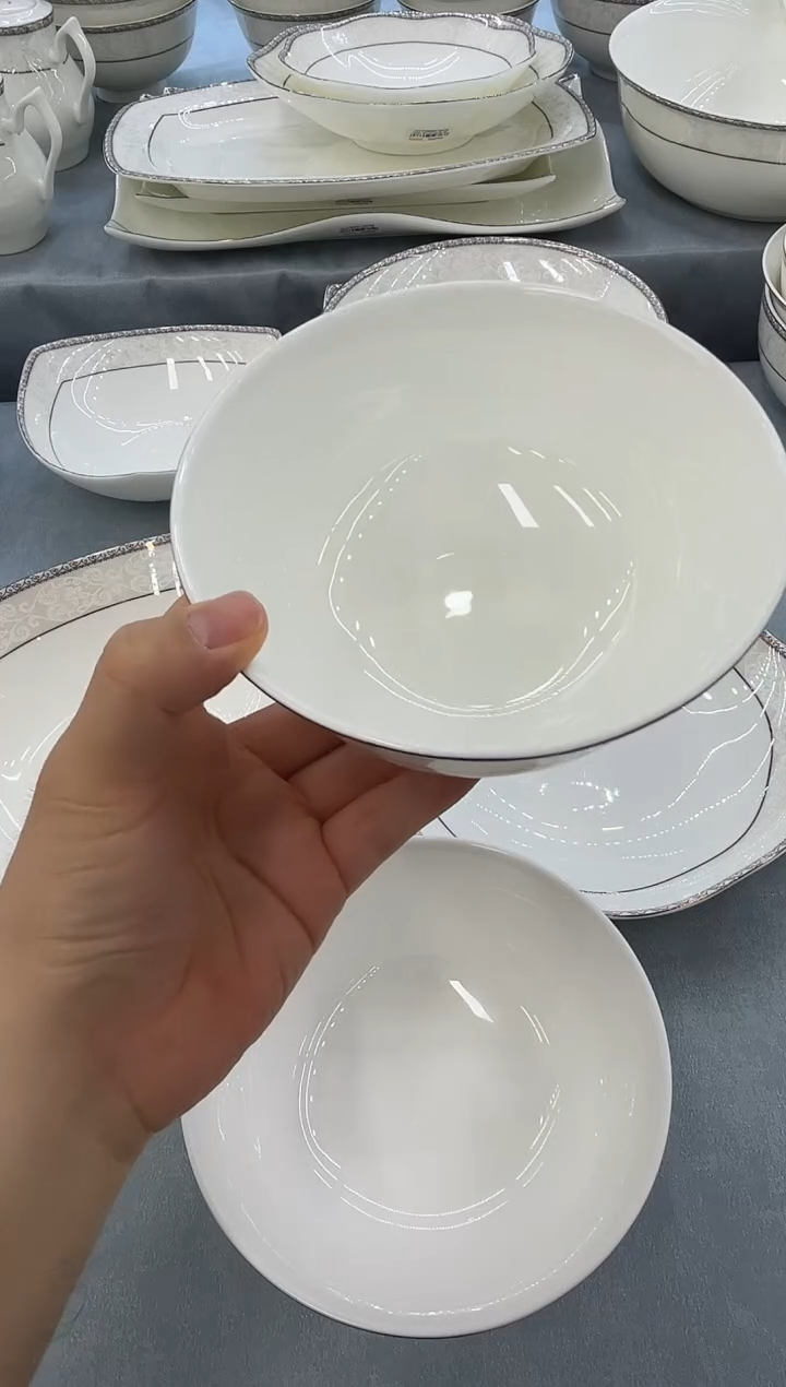 骨瓷玲珑5.5高足10个 