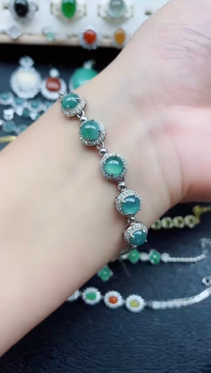 【闪购商品】翡翠戒指银S925镶嵌11111