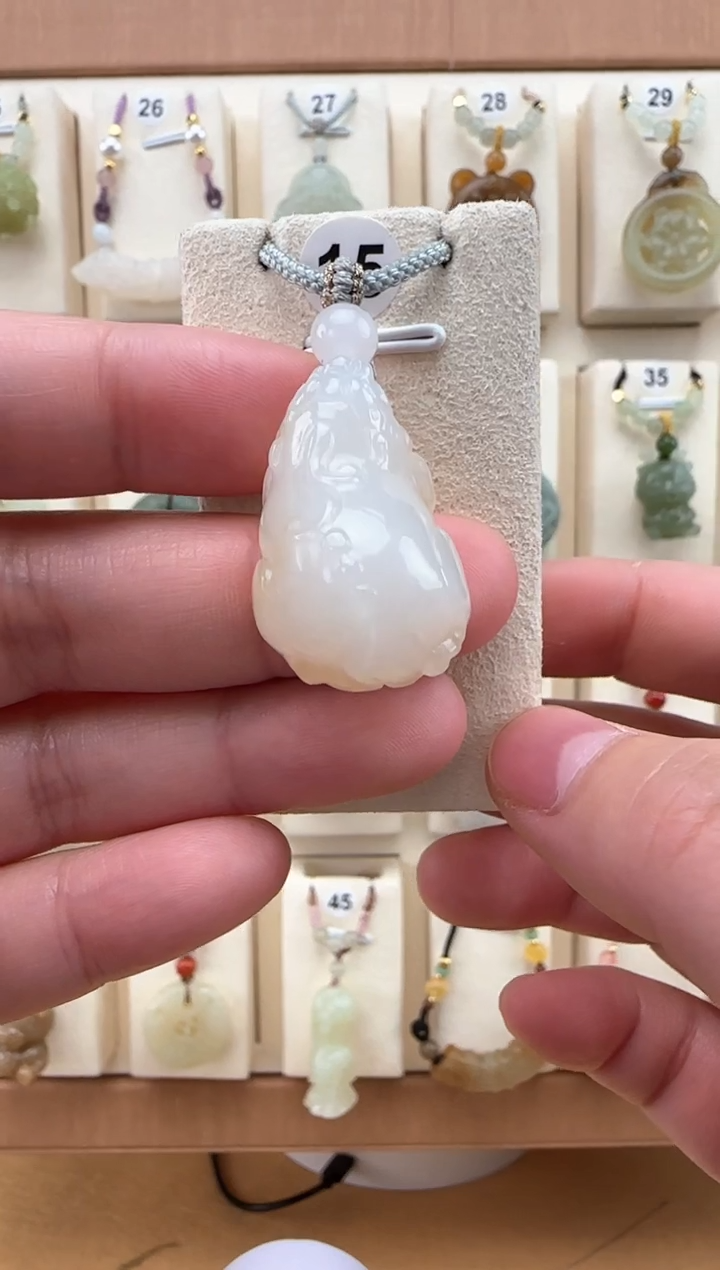 【闪购商品】和田玉颈饰未镶嵌小貔貅吊坠