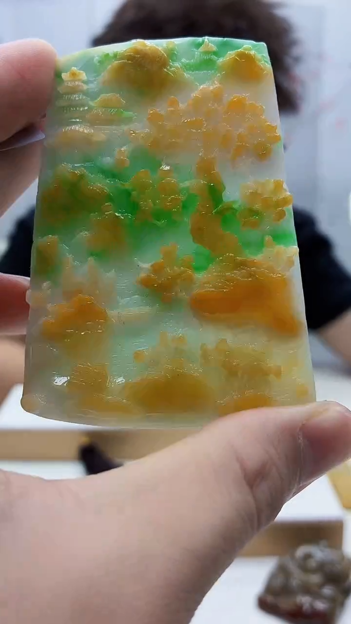 未镶嵌定制翡翠4688bb-毛货挂件24