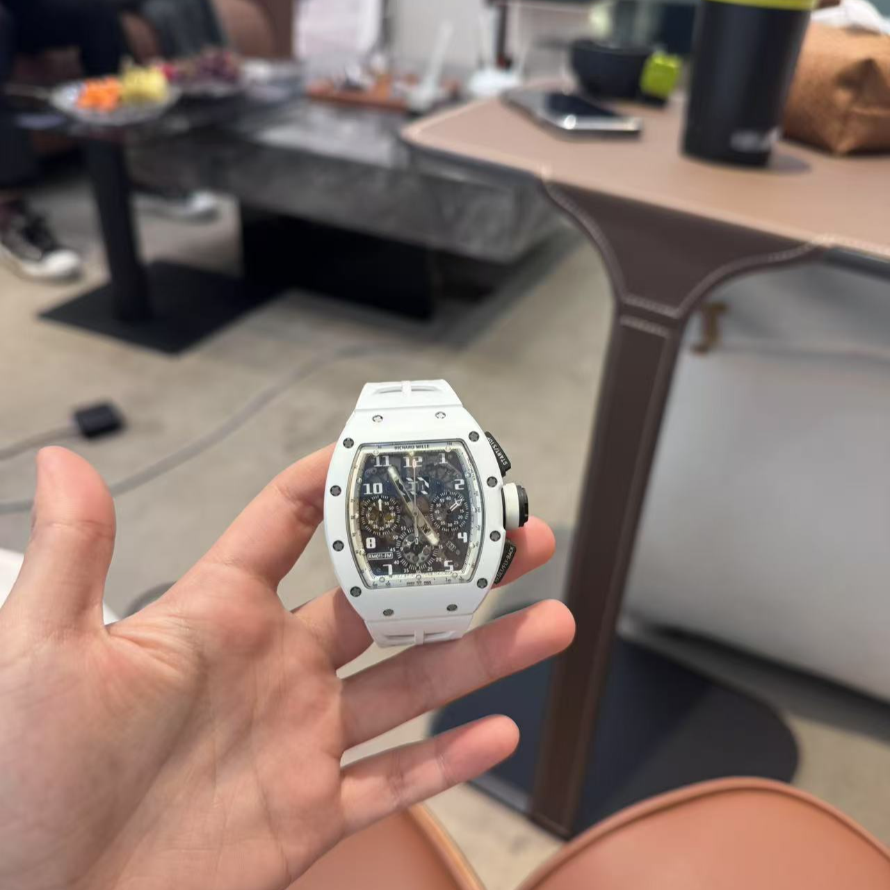 99新 理查德米尔 RM011白色时尚镂空