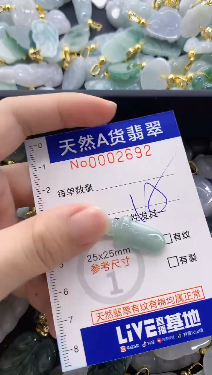 颈饰未镶嵌翡翠天然A货翡翠