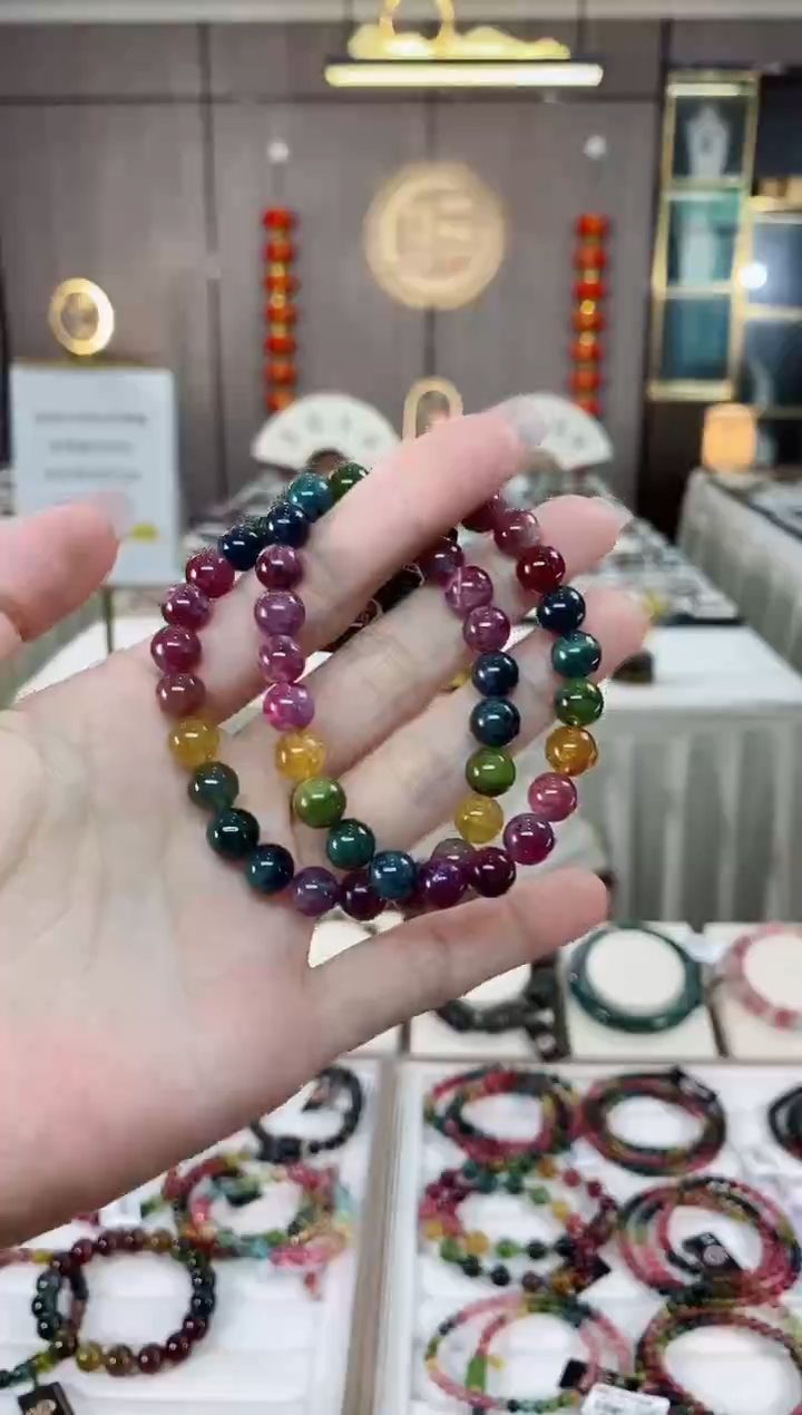 单圈手串7mm+未镶嵌碧玺（多样性发一条）hon