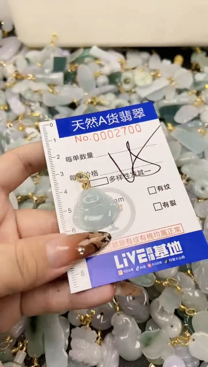 【闪购商品】翡翠颈饰未镶嵌天然A货翡翠