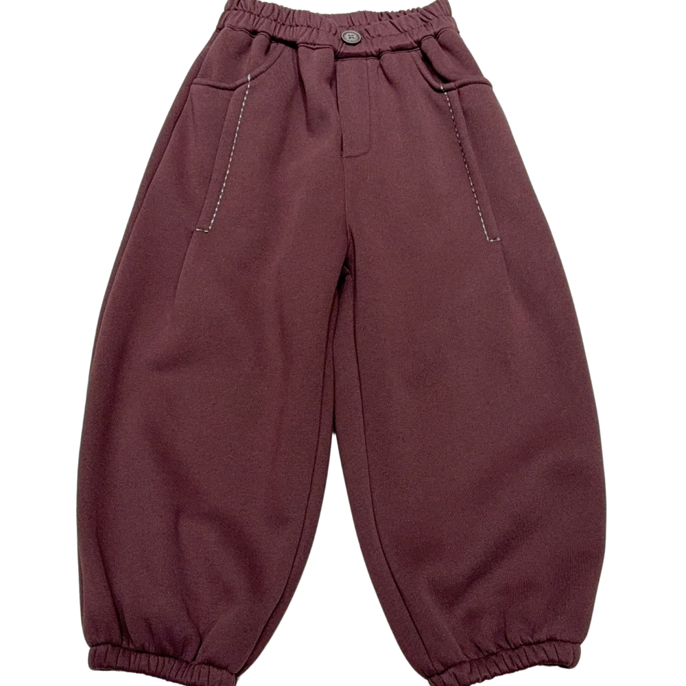 儿童秋冬宽松洋气加棉加厚长裤保暖耐穿时尚休闲款式适合宝贝穿着