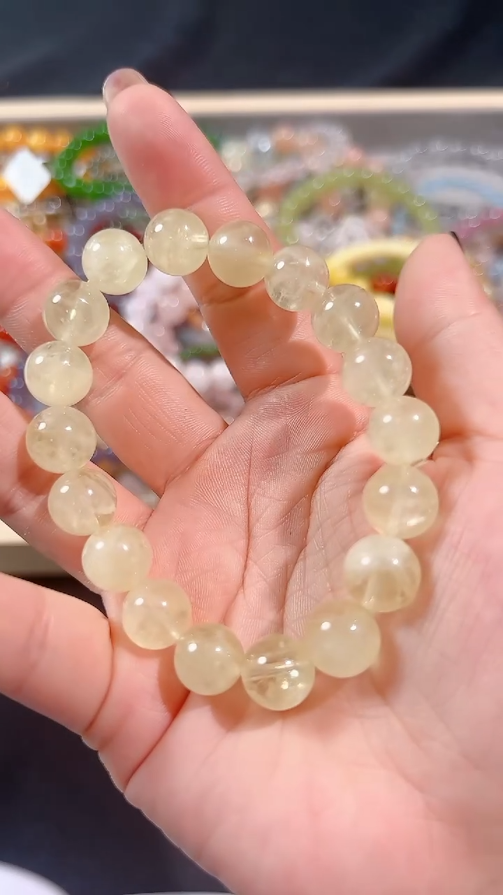 烟晶手链银S925镶嵌000000000000000